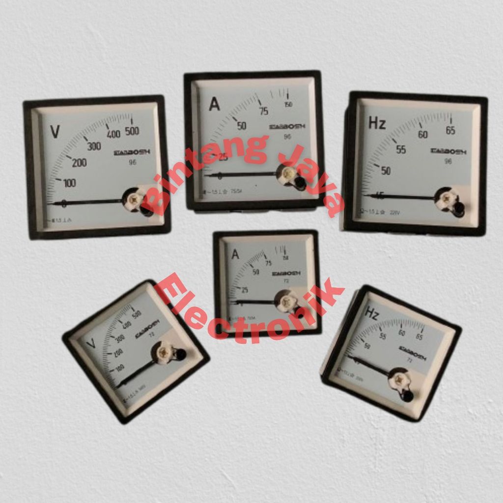 PANEL METER (VOLT, AMPERE, HZ) STAR BOSH & CURRENT TRANSFORMER