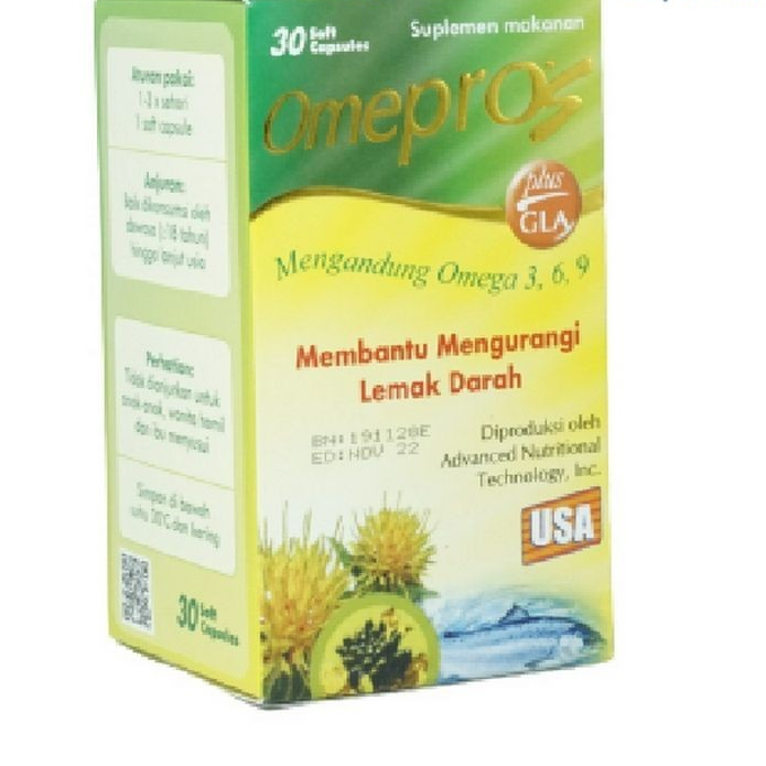 Omepros 30 Soft Capsul/ Omega 369/ Minyak Ikan