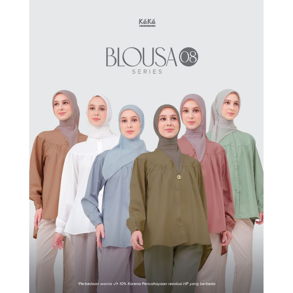 HB [READY] - BLOUSA 08 BY KEKE 2025 | ATASAN | BLOUSA | BLOUSE TERBARU | BLOUSE KEKINIAN | BLOUSE CA