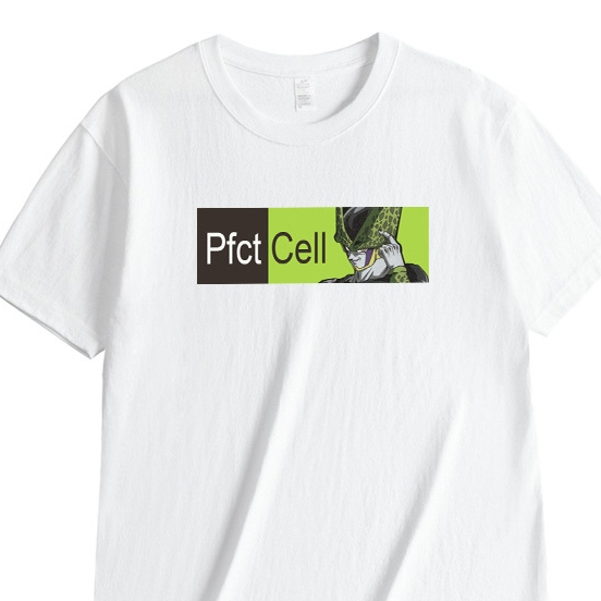 Kaos Oblong Kolaborasi Dragon Ball Unisex Pasangan, Merek Trendy, Desain Goku dan Majin Buu, Gaya Ov