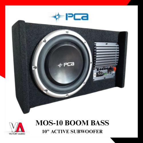 Subwoofer BassBox Aktif 10 inch PCA MOS-10 BOOM BASS Active Subwoofer 10" With Clas D Amplifier Orig