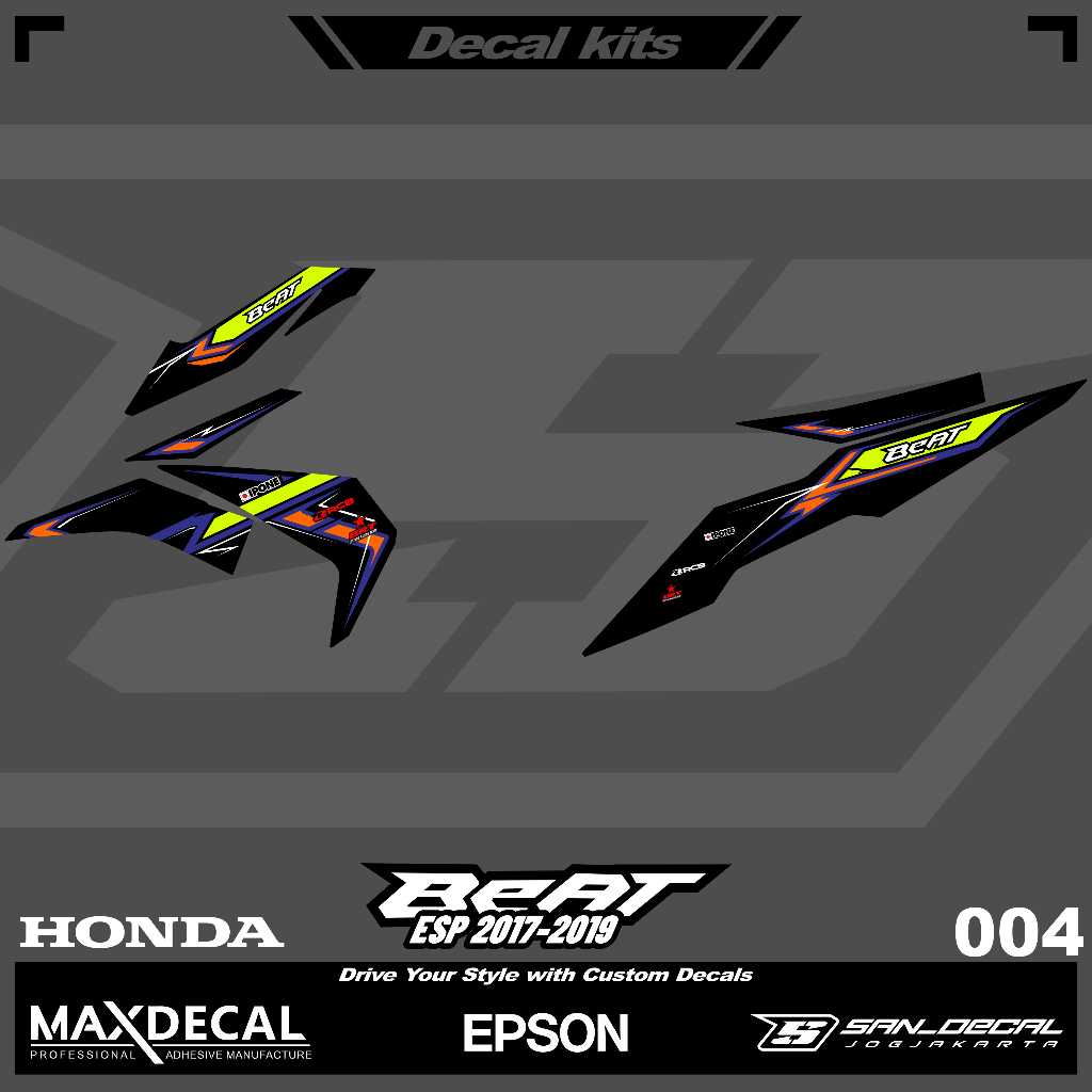 DECAL CUSTOM HONDA BEAT ESP 04