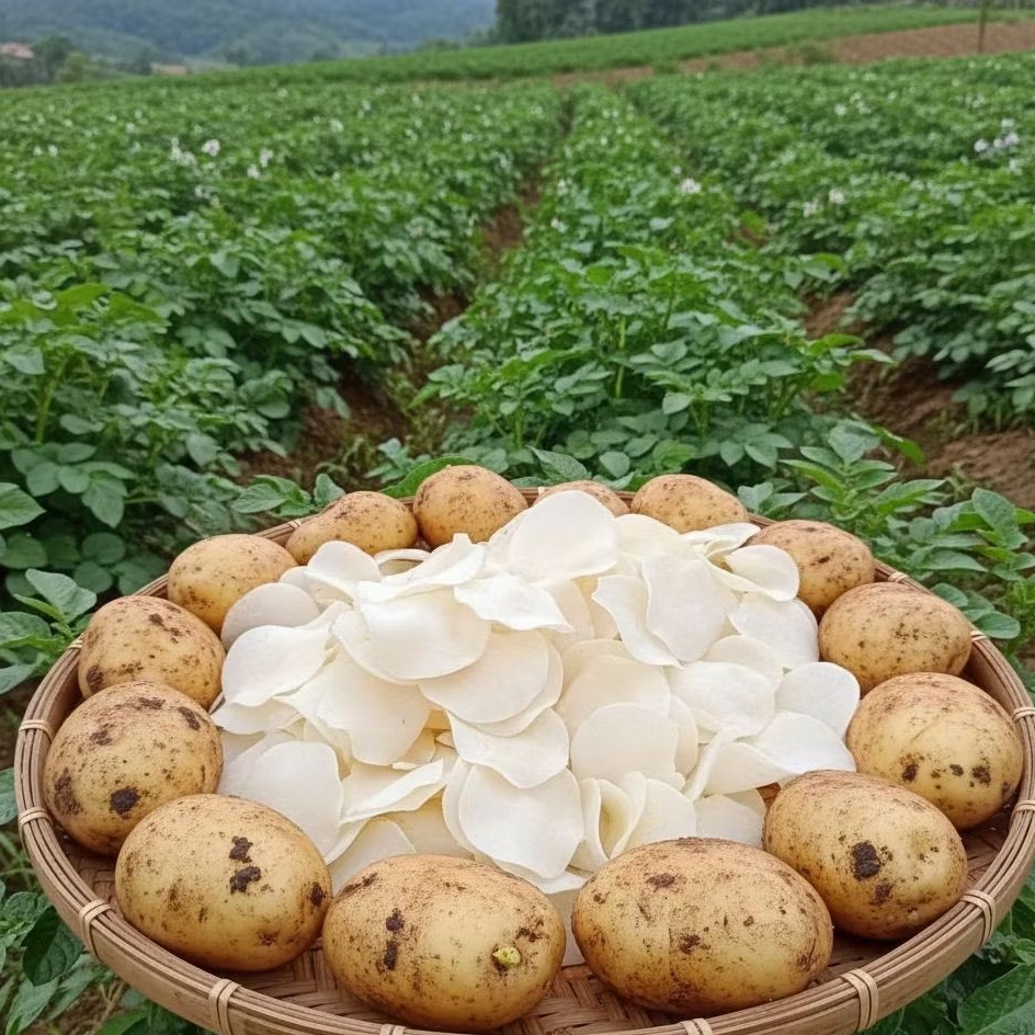 Kerupuk Sari Kentang Premium Olah-oleh Khas Kota Batu Malang Mentah