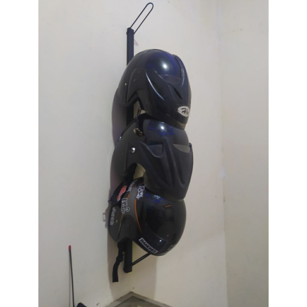 Rak helm gantung 5 susun / Gantungan helm aesthetic ? tempat helm gantung dinding
