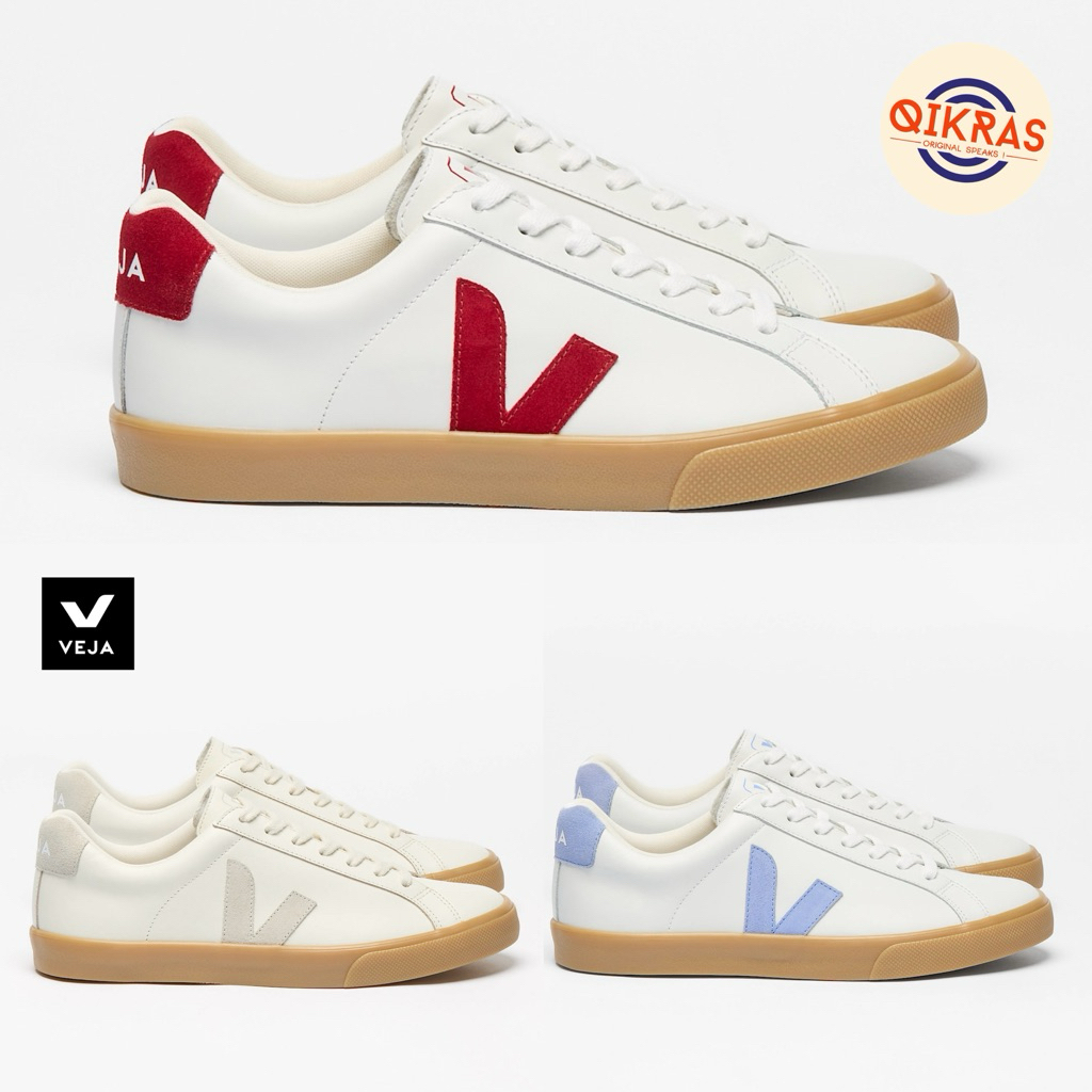 Veja Esplar Leather - White Pepper | Pure | Olympe Natural