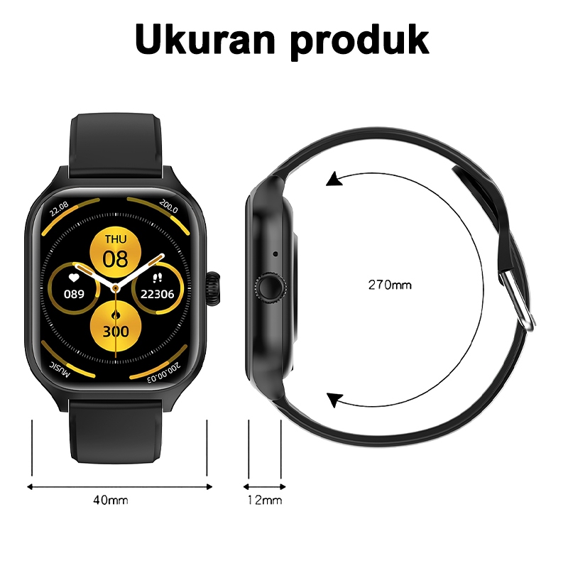 BEST DEALS EZON-WATCH 11 LITE SMARTWATCH JAM TANGAN PINTAR LAYAR BESAR 2.01'' BLUETOOTH BATERAI