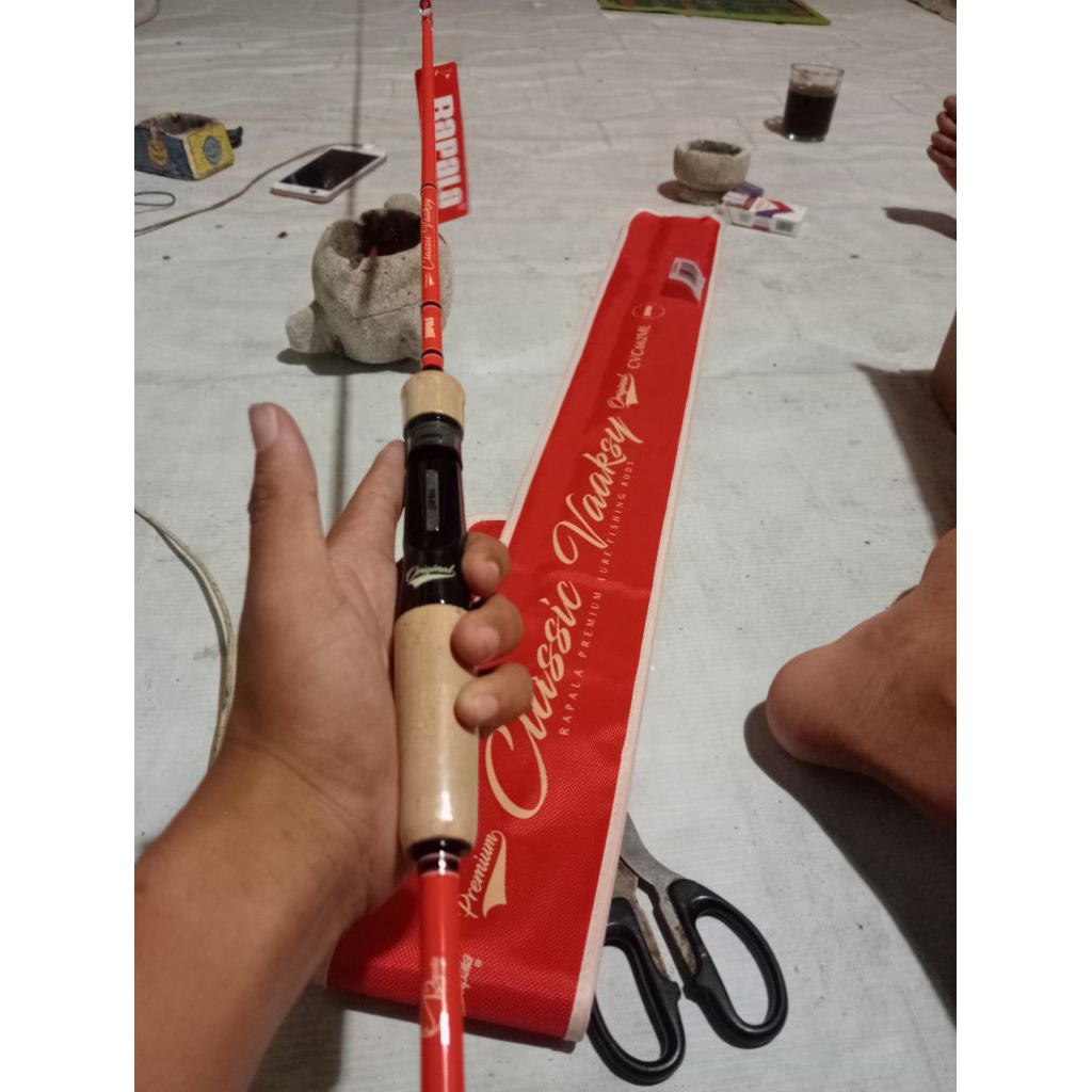 joran bc rapala clasik vaksi 12lb like new