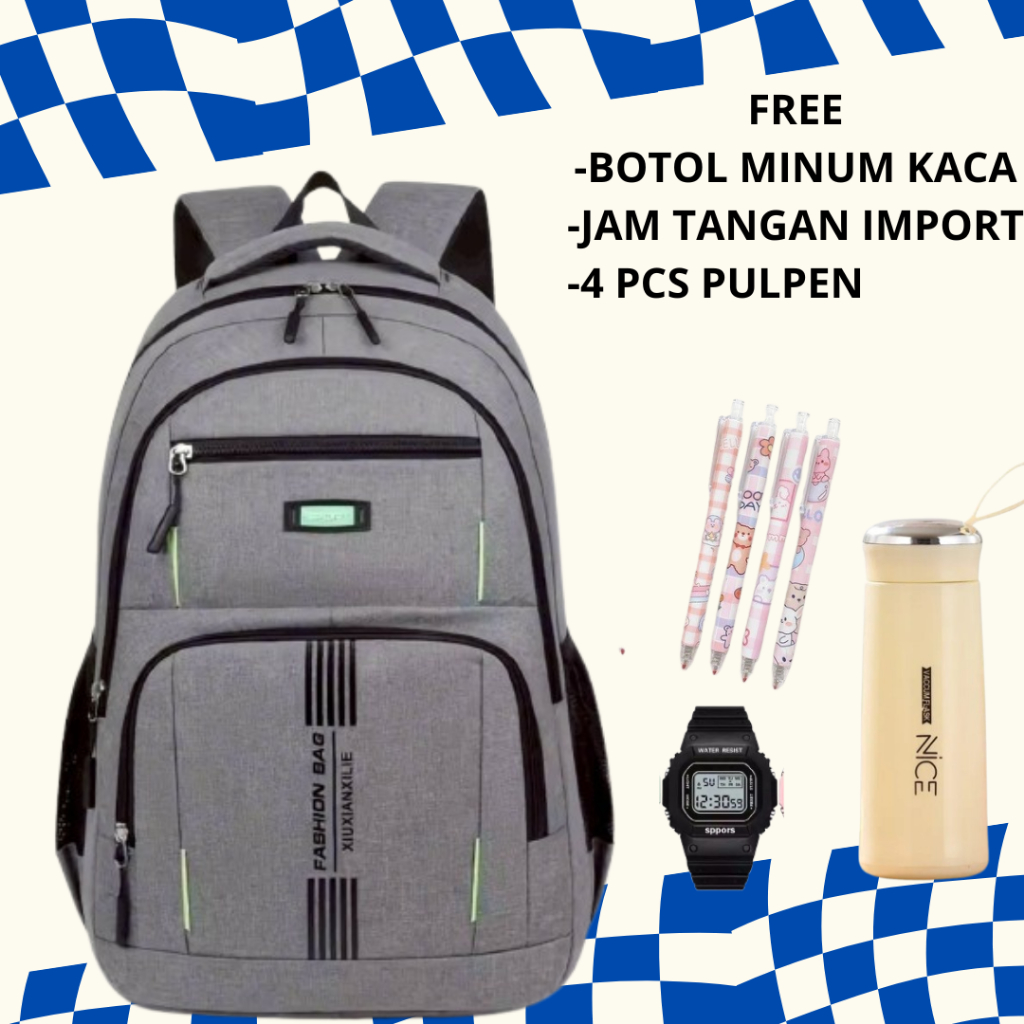 OGB - XiuXian - PROMO Tas Ransel Anak Kapasitas Besar Unisex