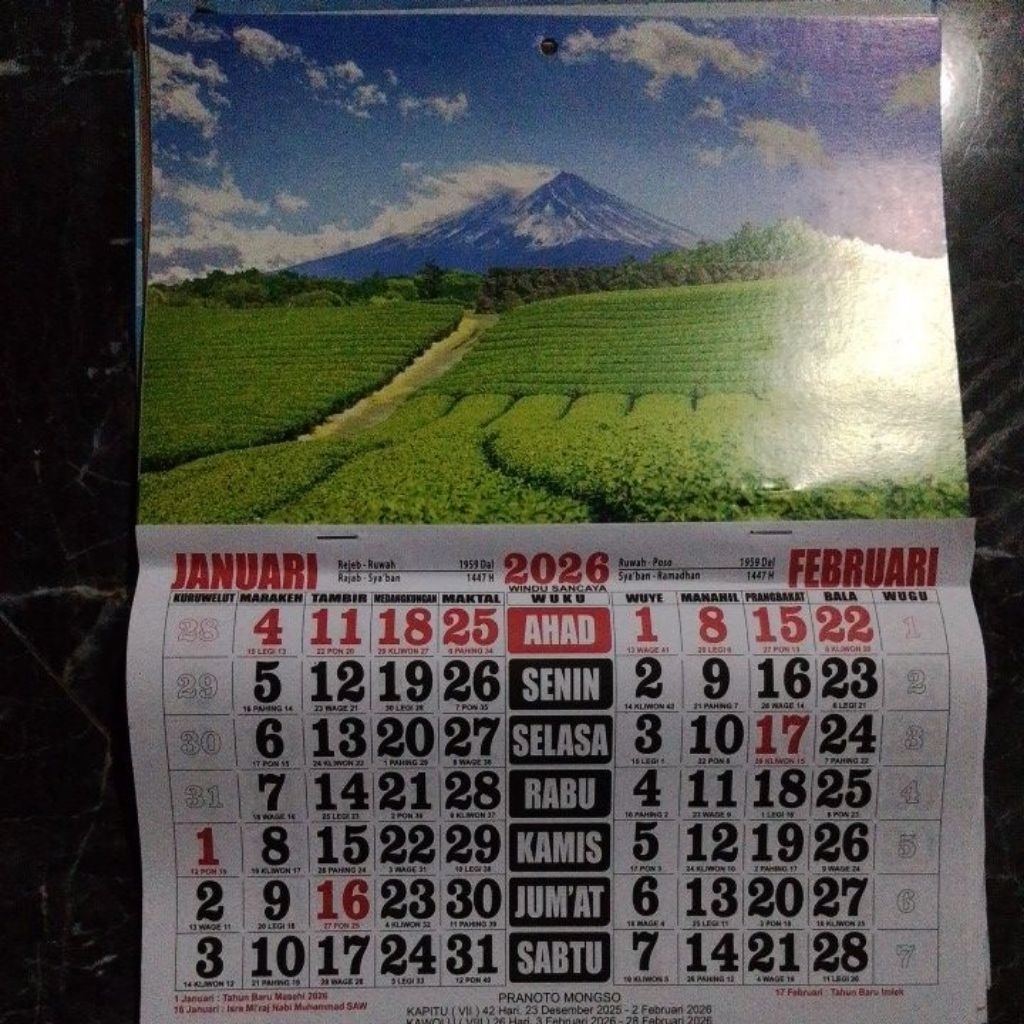 Kalender Tahun Baru 2026 Kalender Terbaru Tanggalan Jawa Wuku Jawa Kalender Weton