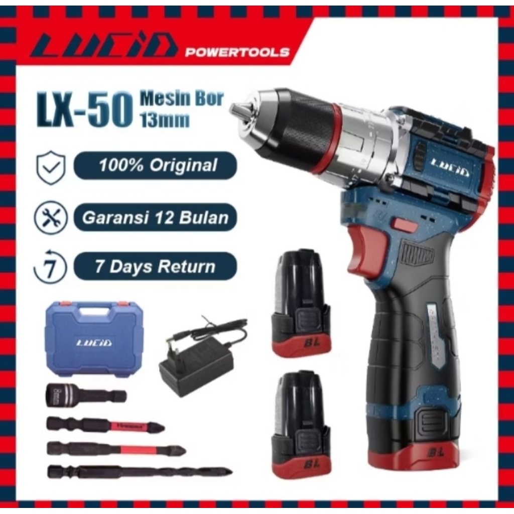 BOR LUCID LX 50 BARANG LIMITED HARGA MURAH DAPAT 2 BATERAI CHECKOUT LANGSUNG DI KIRIM