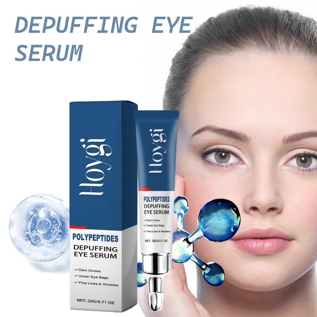 Hoygi depuffing eye serum 20g Kelopak Mata Kendur, Wrinkle, Dark Circle, Kantung Mata, Mata Panda, P