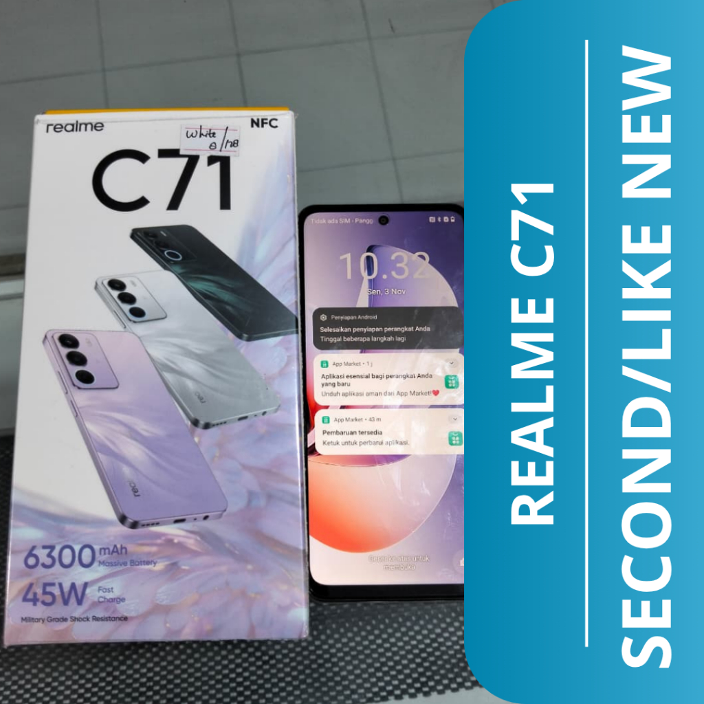HP SECOND REALME C71 (8/128) / REALME C71 HP SECOND LIKE NEW