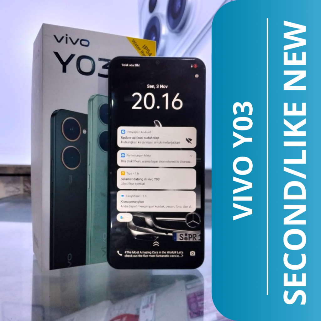 HP SECOND VIVO Y03 (4/128) / VIVO Y03 HP SECOND/SECOND LIKE NEW