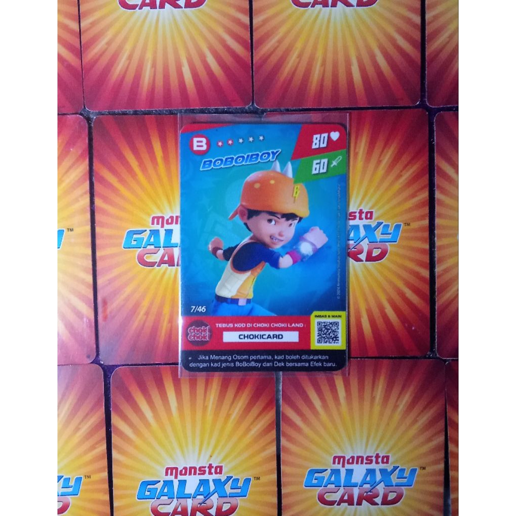 Card Choki-Choki Boboiboy Versi Malaysia(baca deskripsi)