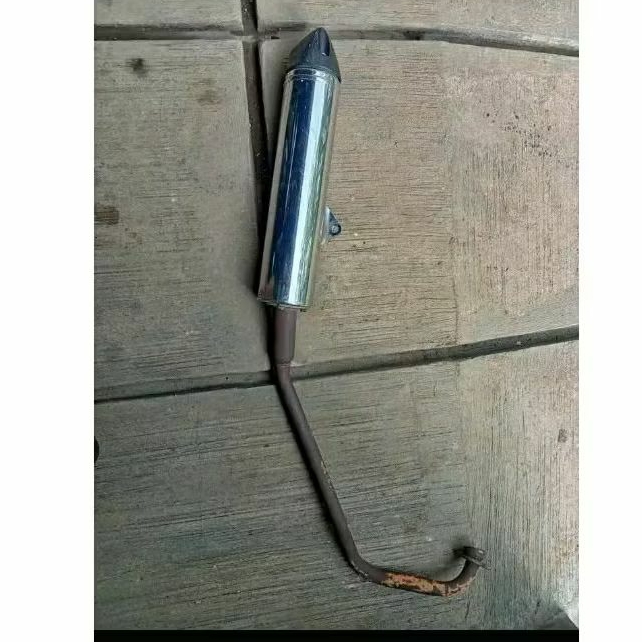 knalpot standar Suzuki Satria Fu second original copotan