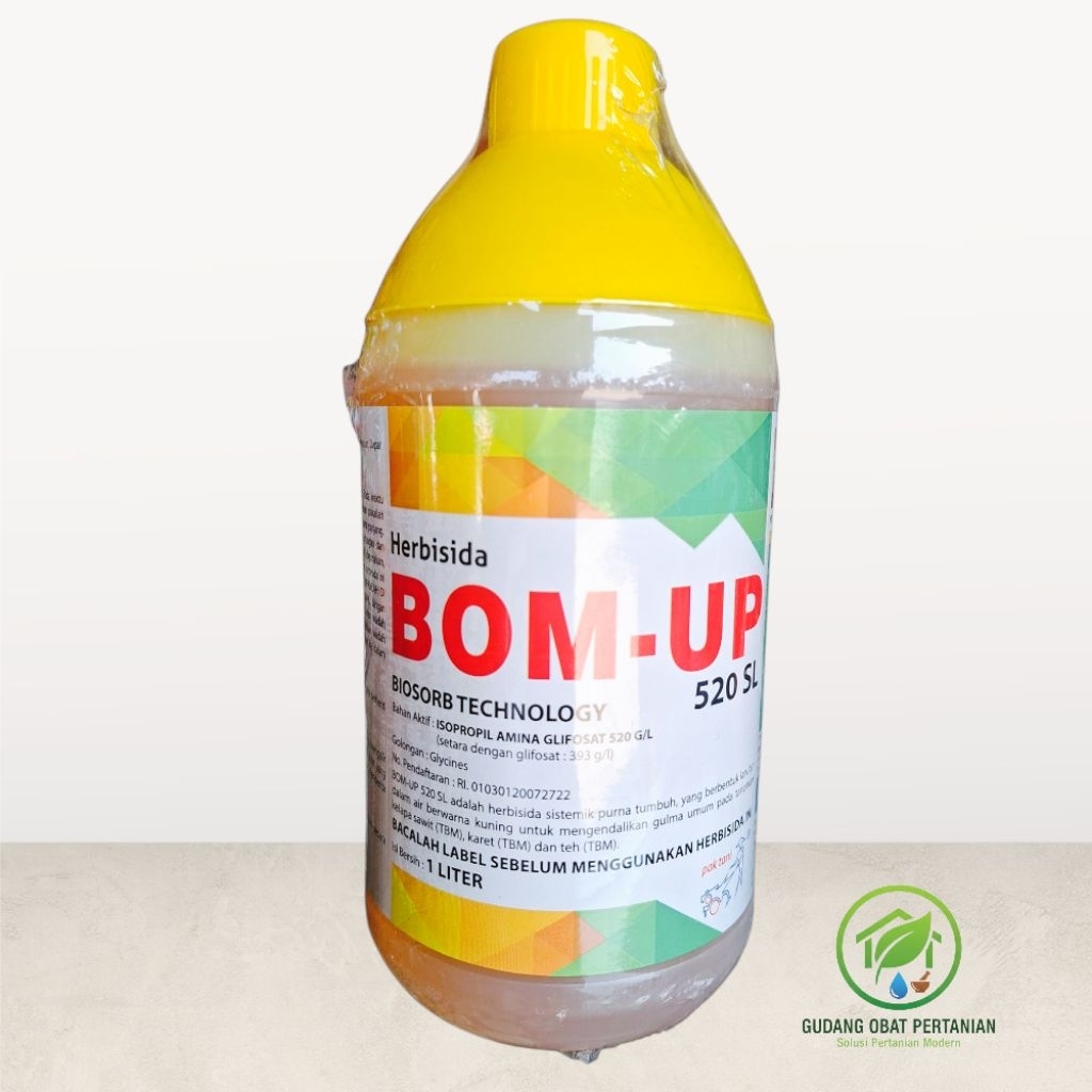 Herbisida Sistemik BOM-UP 520 SL Kemasan 1Liter