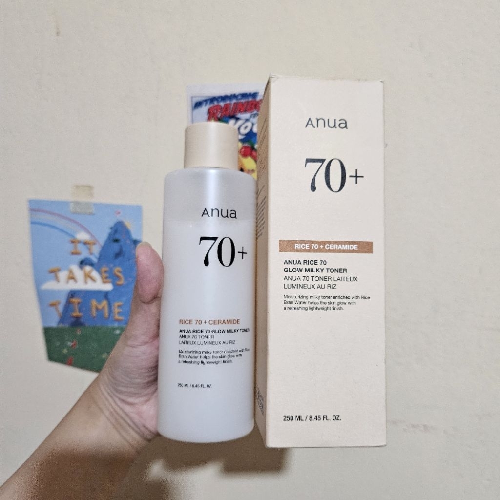 BACA DESKRIPSI // ANUA Rice Toner free Avoskin Refining Serum Preloved
