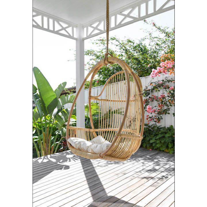 [ GRATIS ONGKIR ] Ayunan Rotan Gantung Natural Mihrimah Rattan Cirebon - Anyaman Full Furnish Tahan 