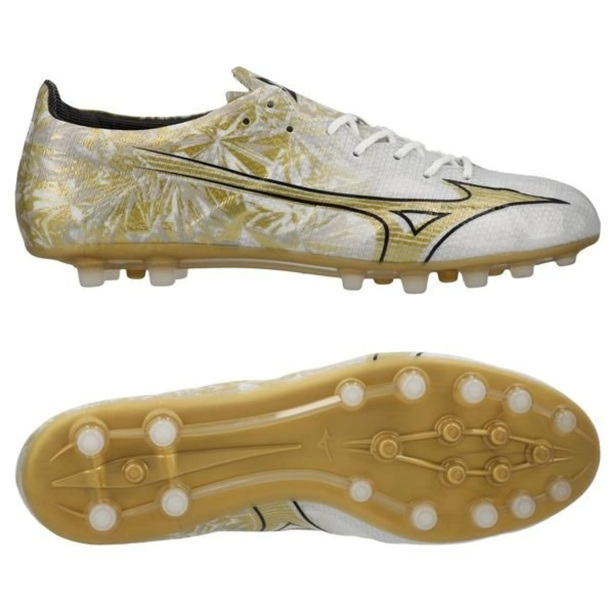 SEPATU BOLA - MIZUNO ALPHA ELITE AG Gold White