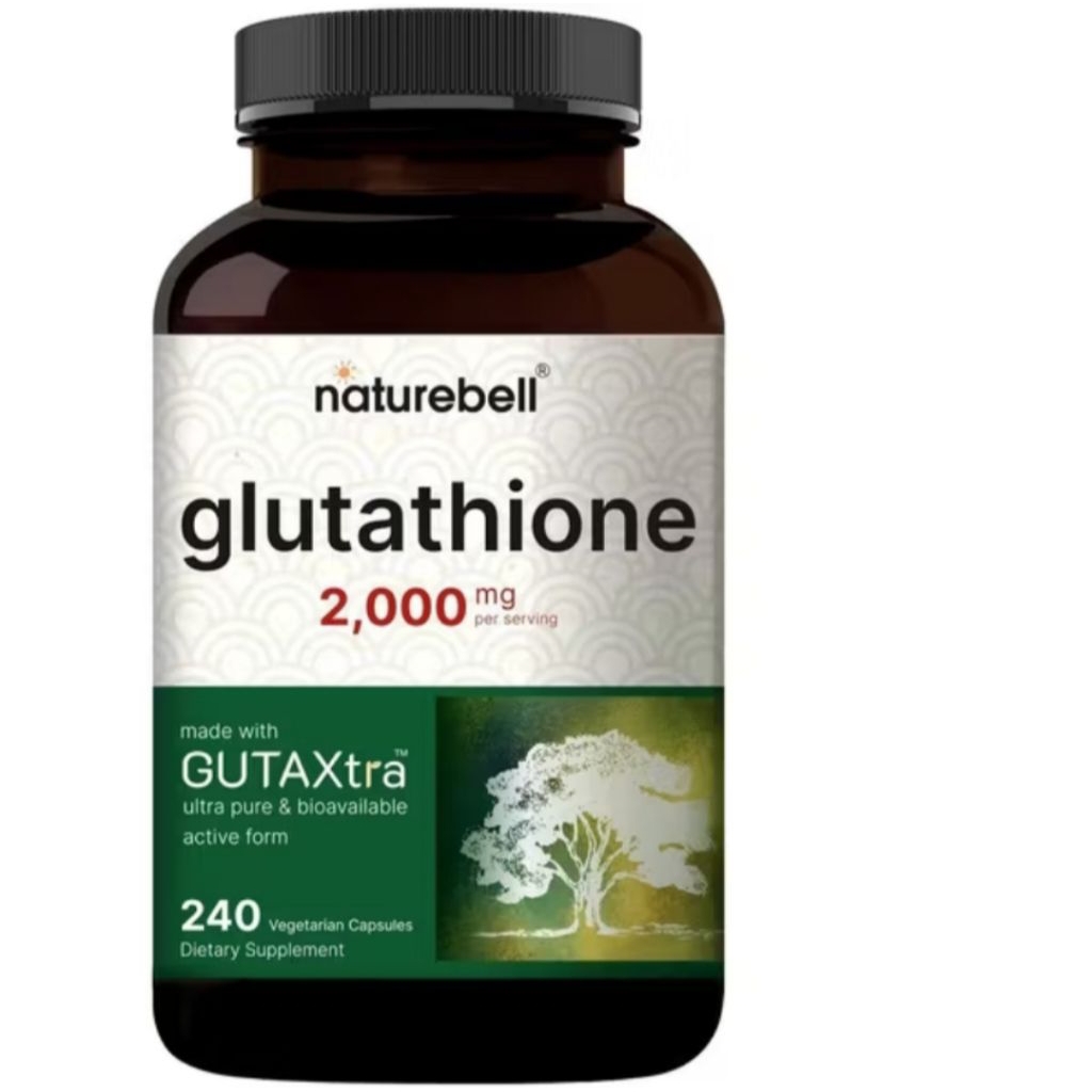 Naturebell Glutathione 2000mg 240 Capsules Vegan Gutaxtra Original Usa