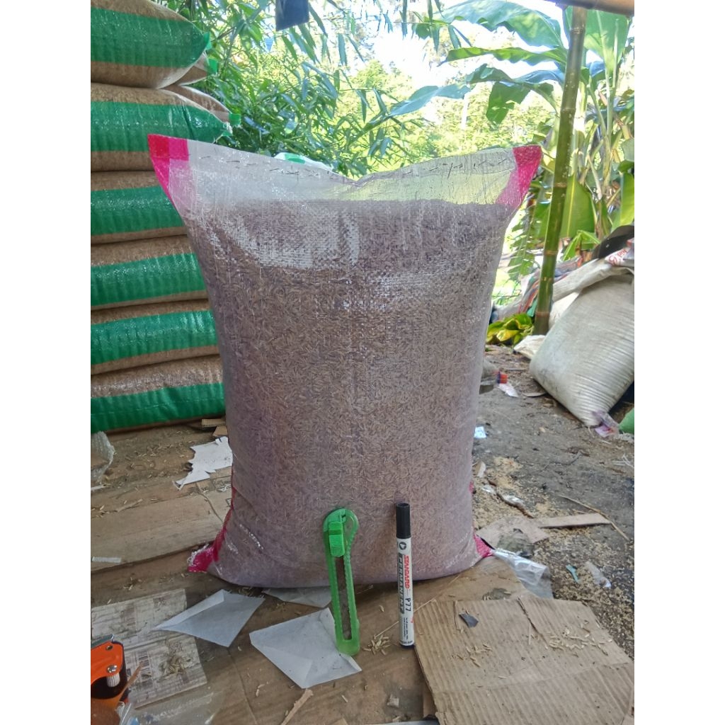 Sekam padi murni karung beras 15kg