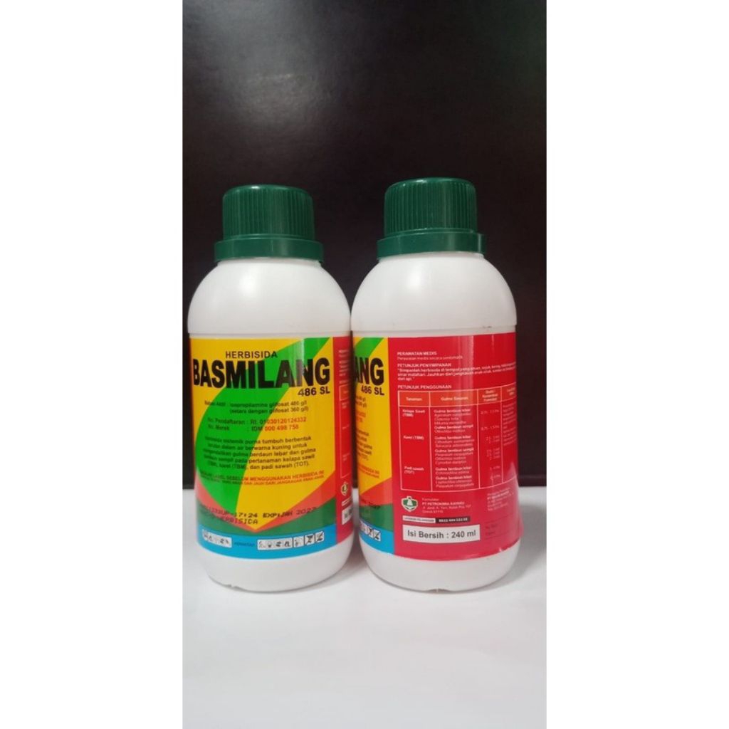 Basmilang 486 SL Herbisida Sistemik 240Ml Pembasmi Gulma dan Rumput Liar