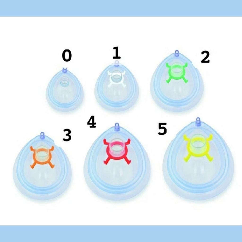 Sungkup Ambubag Silicone Bayi / Anak / Dewasa