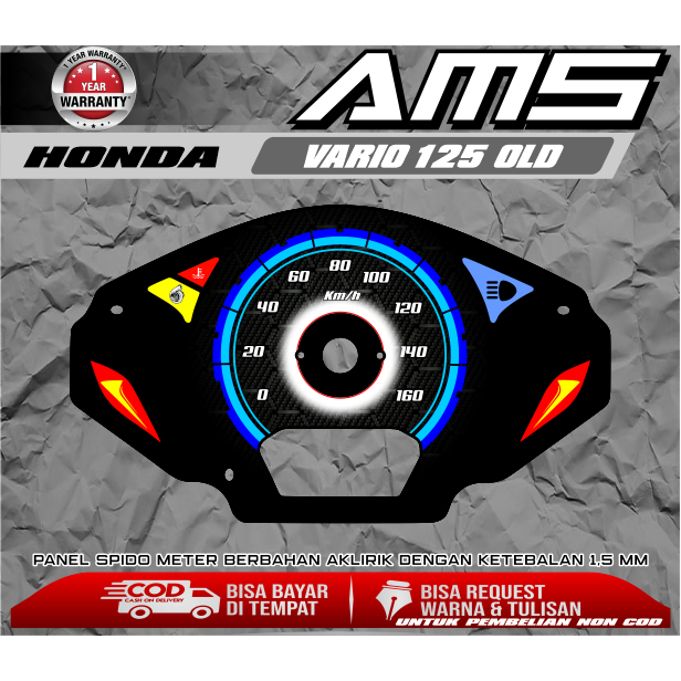 PAPAN SPEEDOMETER CUSTOM HONDA VARIO 125 OLD