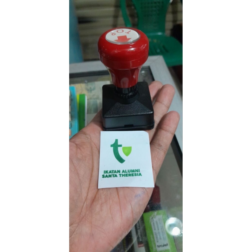 stempel otomatis 2 warna
