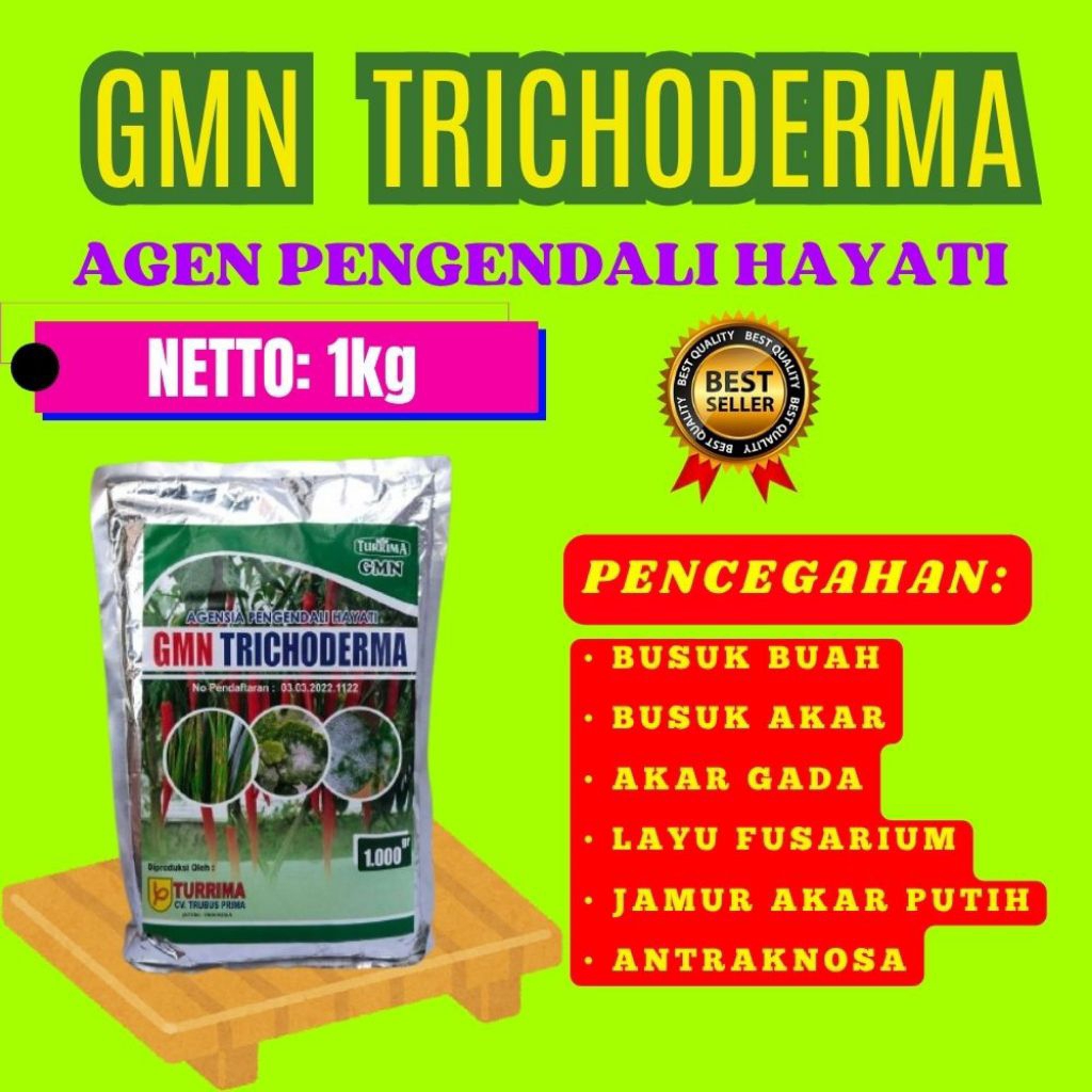 PANEN MELIMPAH  GMN Trichoderma Asperellum GMN Trichoderma Alami Isi 1kg
