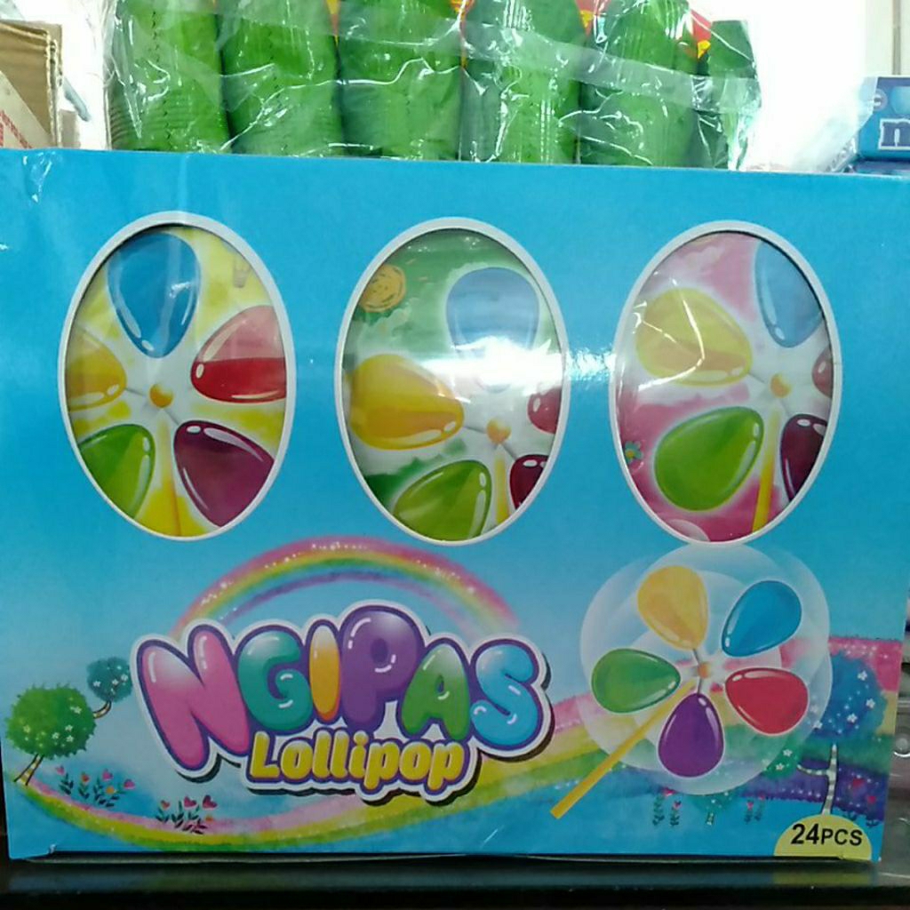 Ngipas Lolipop ( Lolipop Bentuk Kipas) Isi 24 PCS