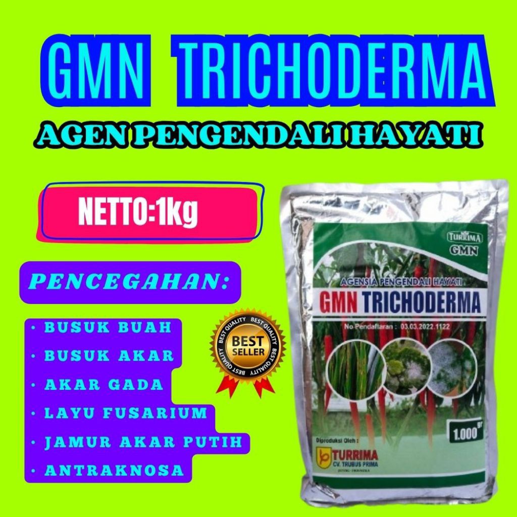 ANTI JAMUR  GMN Trichoderma Fungus GMN Trichoderma Fusarium Isi 1kg