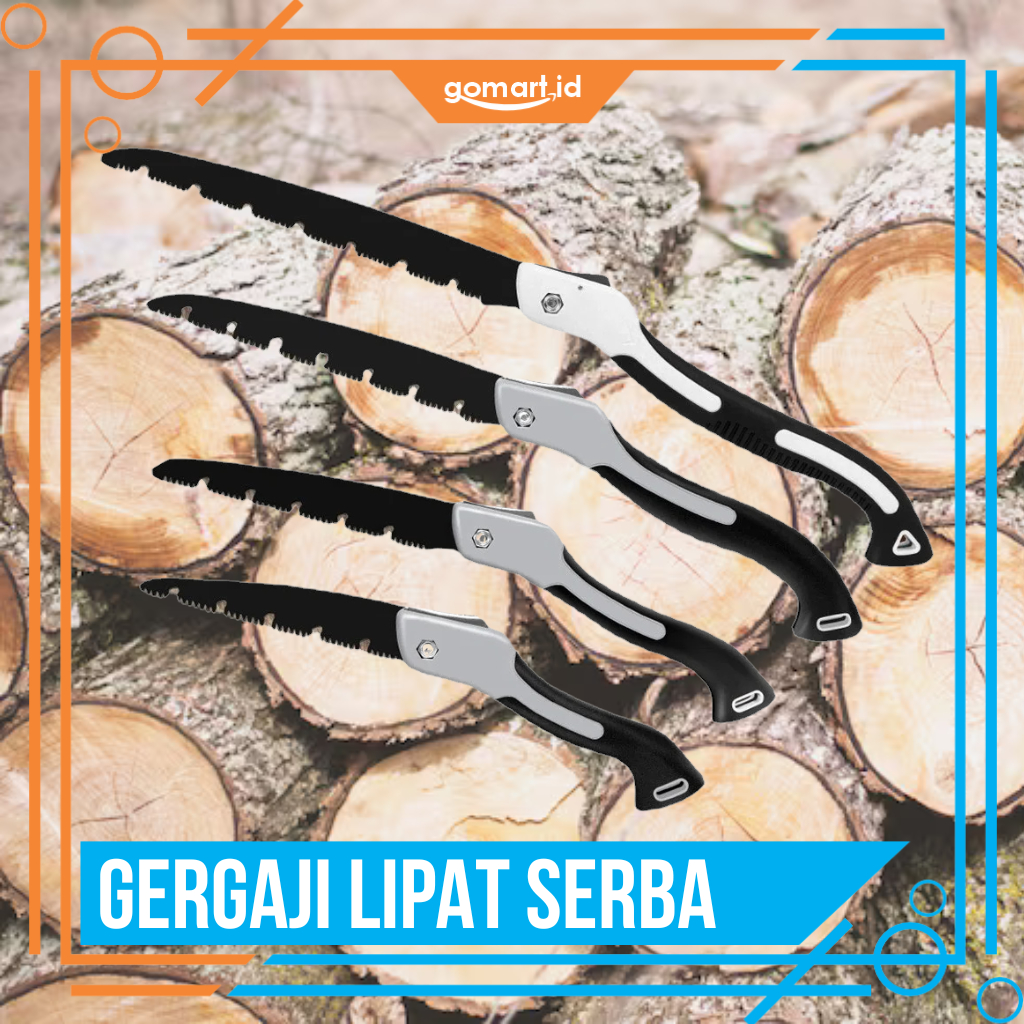 Gergaji Lipat Serbaguna Super Tajam Awet - Gergaji Kayu Lipat Portabel - Hand Saw Foldable Multi