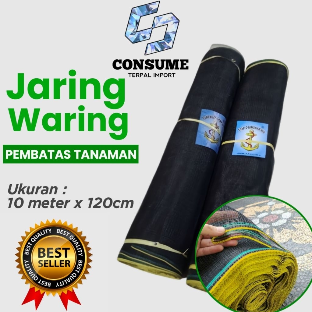Waring Custom 10 Meter Lebar 120cm – Tebal, Kuat, dan Tahan Lama | Waring Kolam, Pagar, Kebun, Tamba