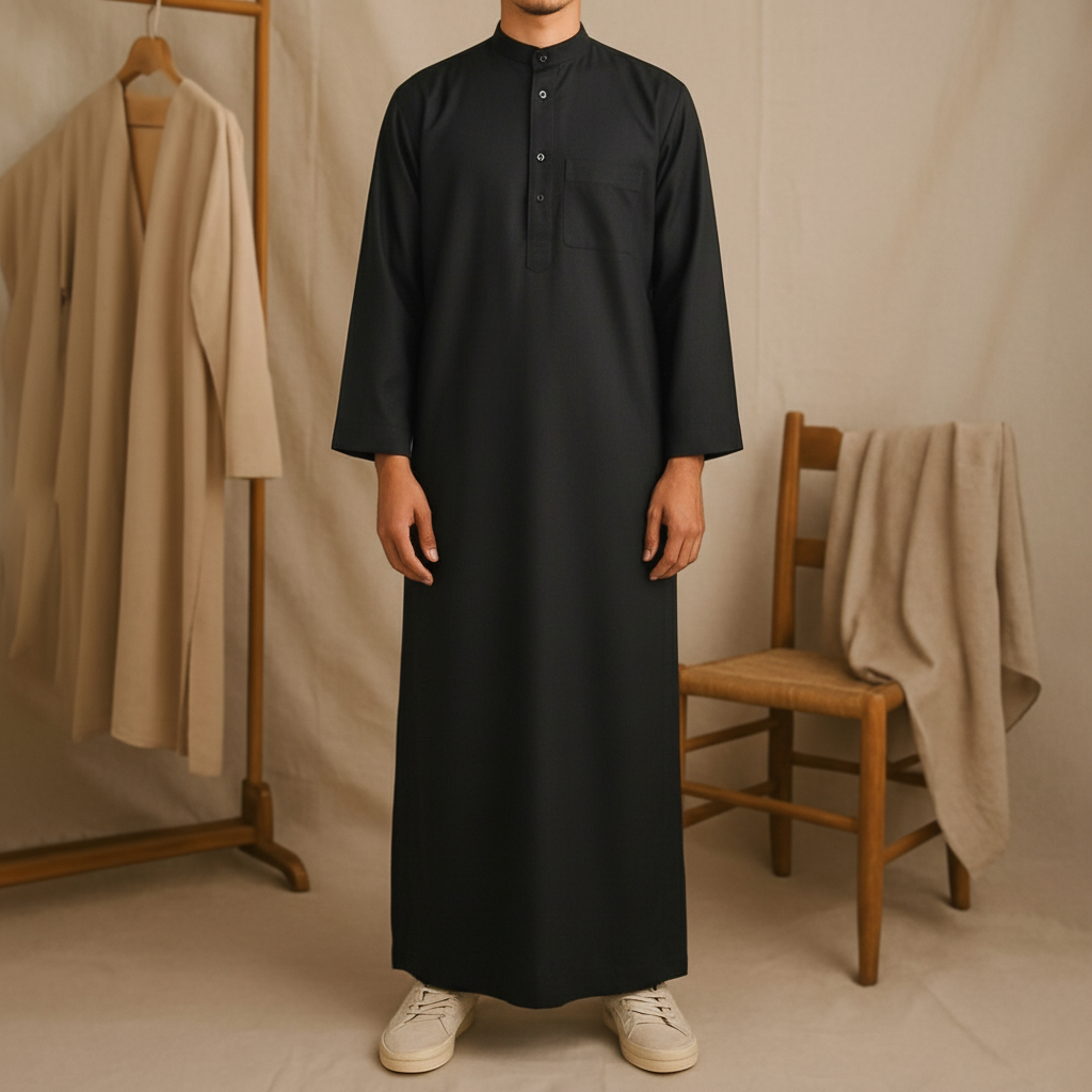 Nash Daily Wear | Baju Gamis Jubah Pria Thobe KHALID Series | Gamis Pria KHALID series