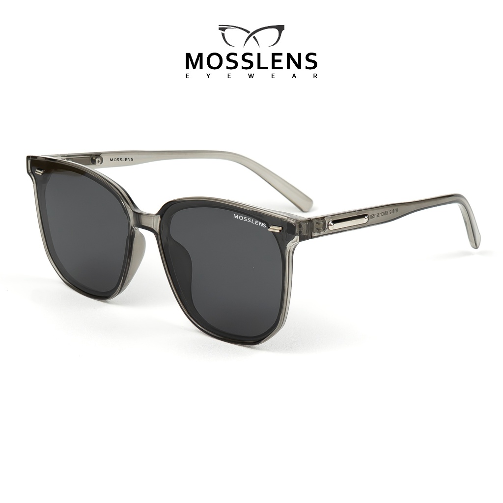 Mosslens Eyewear Kacamata Hitam Polarized Sunglasses Lens Modern Fashion Unisex Anti UV TR-90 818-2