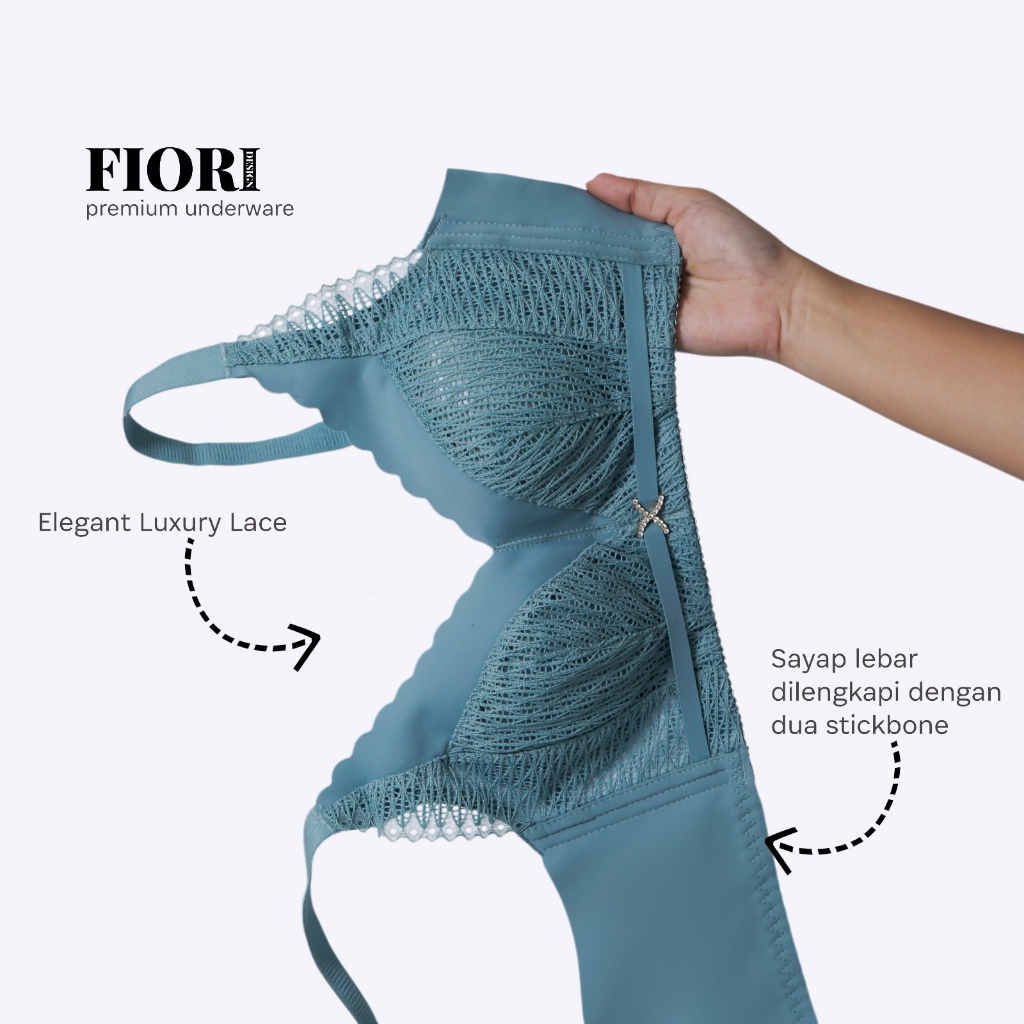 Claudia Bra by Fiori // Push up bra // Bra tanpa kawat // Bra fiori