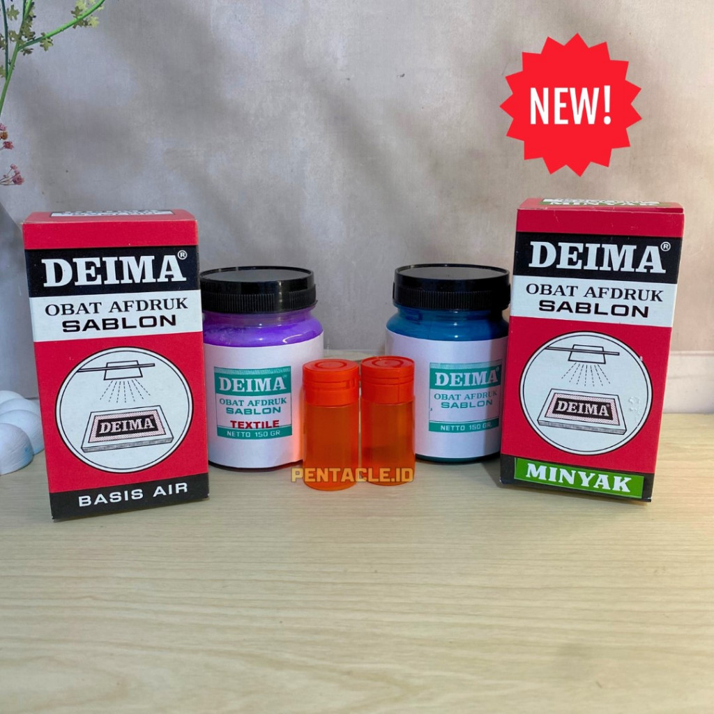 Obat Afdruk DEIMA HIJAU MERAH Sablon Kertas Plastik Cetak Kertas Plastik Screen Kain Emulsi Larutan 