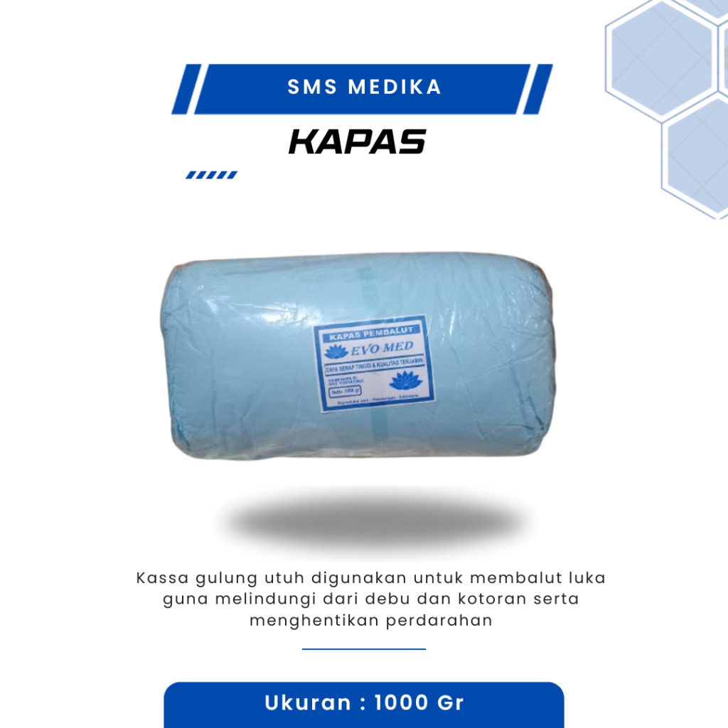 Kapas Pembalut 1000Gr Kapas 1 Roll