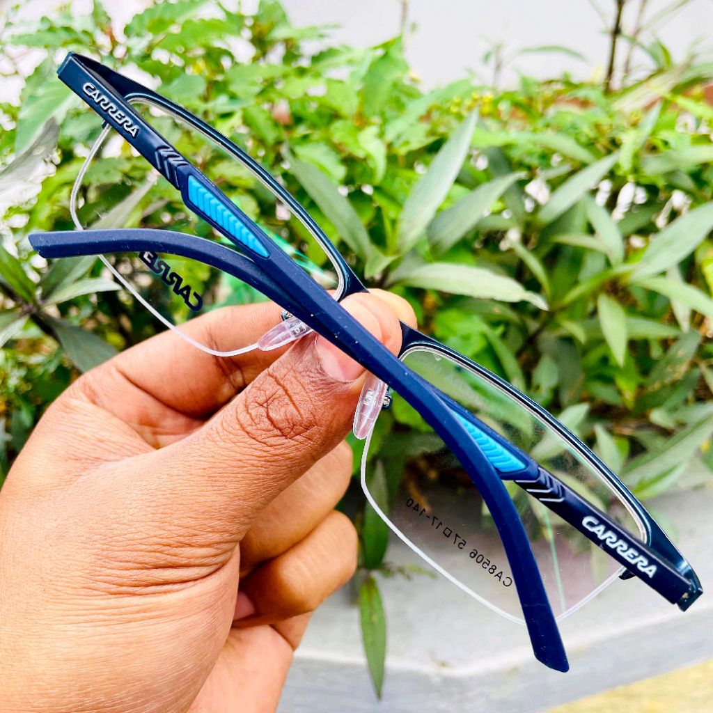 Kacamata 3in1 Lensa Progresif Photocromic Bluecromic Minus Plus Silinder Anti Radiasi UV Rabun Jauh 