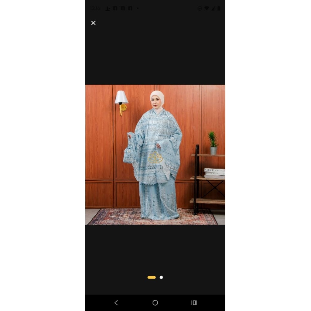 MUKENA AMINAH LASER CUT PREMIUM KATUN