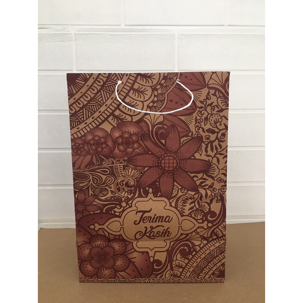 TAS PAPERBAG BATIK / TAS SOUVENIR / TAS HAJATAN / TAS JUMBO PAPERBAG / TAS KERTAS MOTIF BATIK