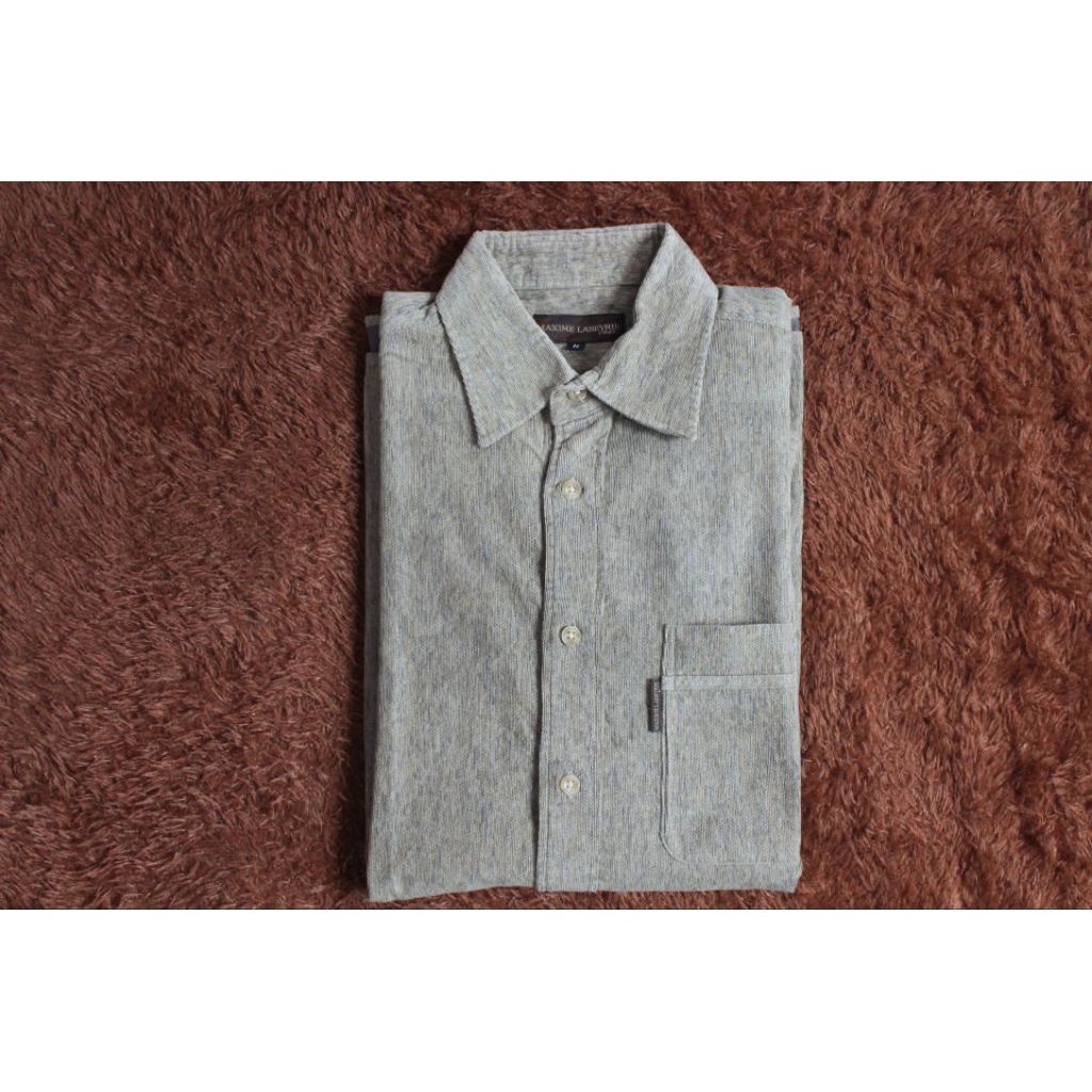 Baju lengan panjang kombinasi corduroy dan flannel  keren tebal  gagah"Maxim Labiere"  size on  M   