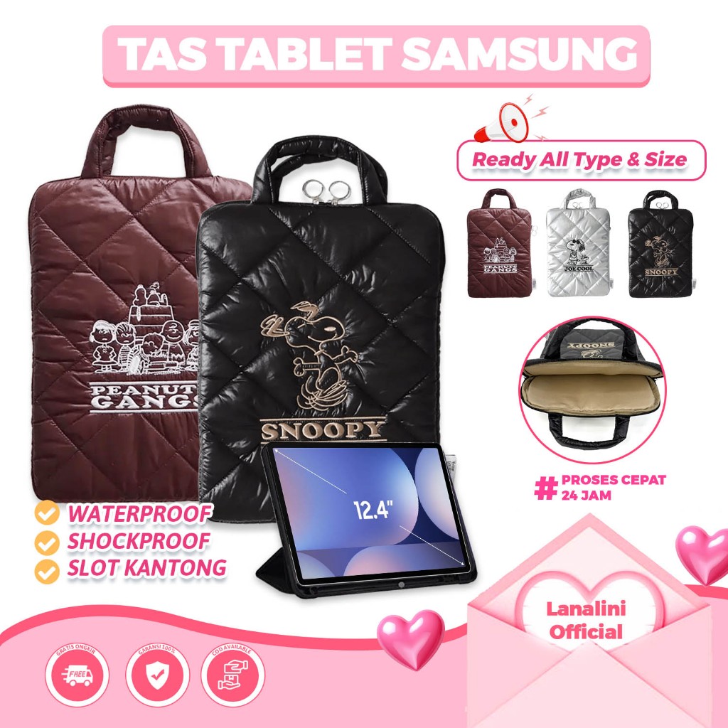Tas Tablet Cover Samsung Galaxy Tab S11 S10 S10+ S9 S9+ S8 S8+ S7 S7+ Plus FE Ultra Tab Tablet Wifi 