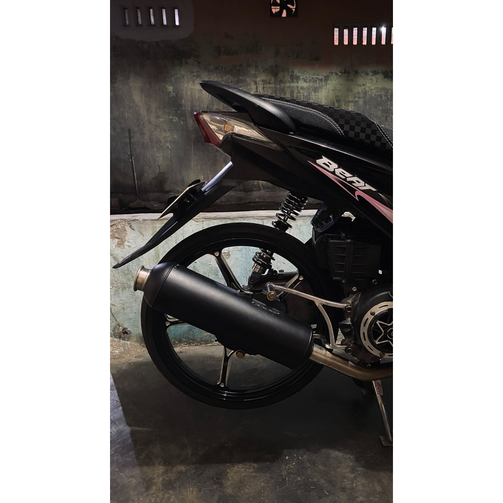 Knalpot tabung vario pnp all beat + breket