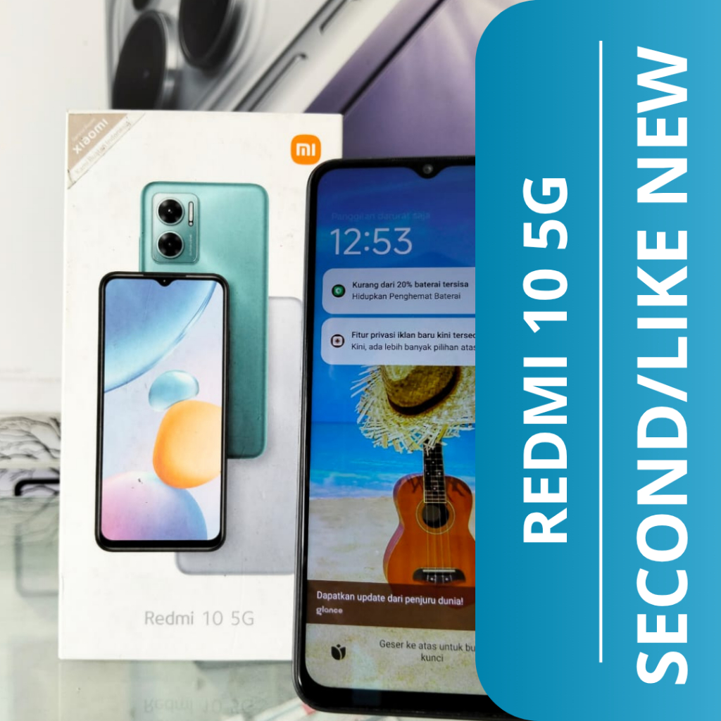 HP SECOND REDMI 10 5G (6+6/128GB) /REDMI 10 5G HP SECOND LIKE NEW