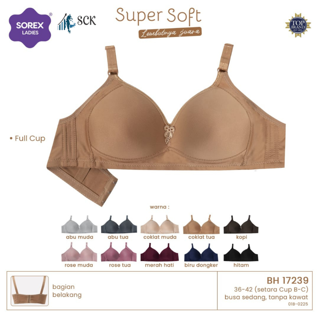 BH SOREX 17239 Busa Tipis / BH Pakaian Dalam BH SOREX - sckmenwear GROSIR