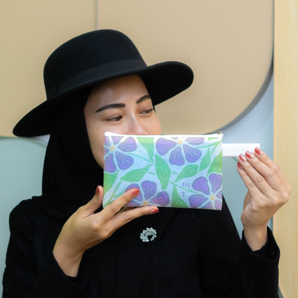 Jasmin Pouch, Souvenir Pernikahan Souvenir Dompet Souvenir Promosi Pouch Kosmetik Makeup