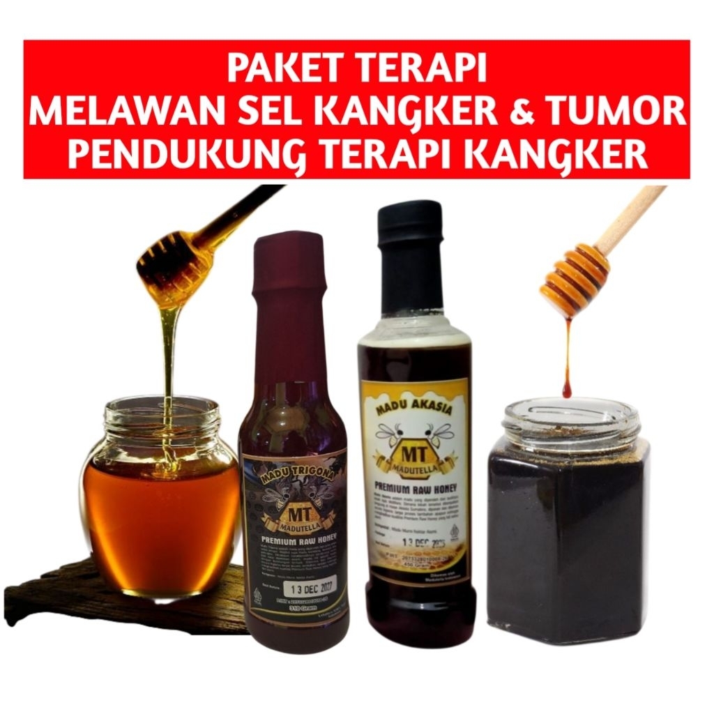 Paket Terapi Madu trigona Mix Madu Akasia MT Madutella Premium Raw Honey Madu Murni Nektar Alami
