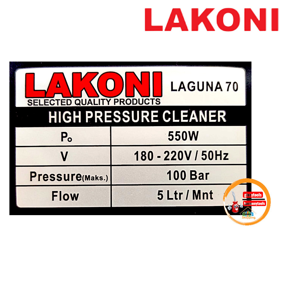 Lakoni Laguna 70 - Mesin Cuci Mobil - Jet Washer Laguna 70/Mesin Cuci Mobil Motor dan Ac